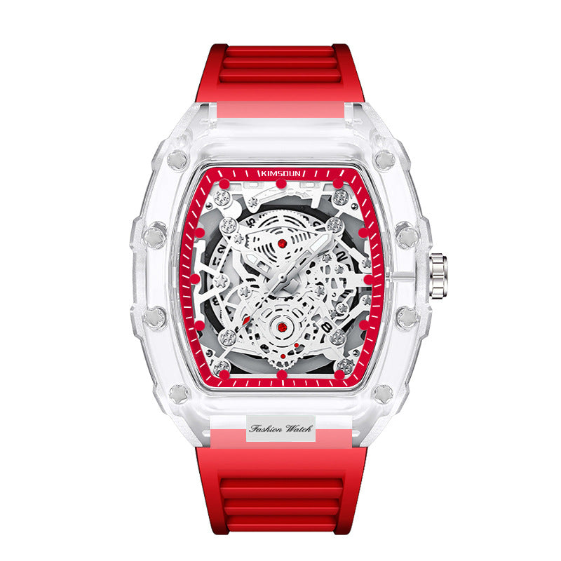Wholesale Fashionable Transparent Mens Watches Waterproof Timepieces