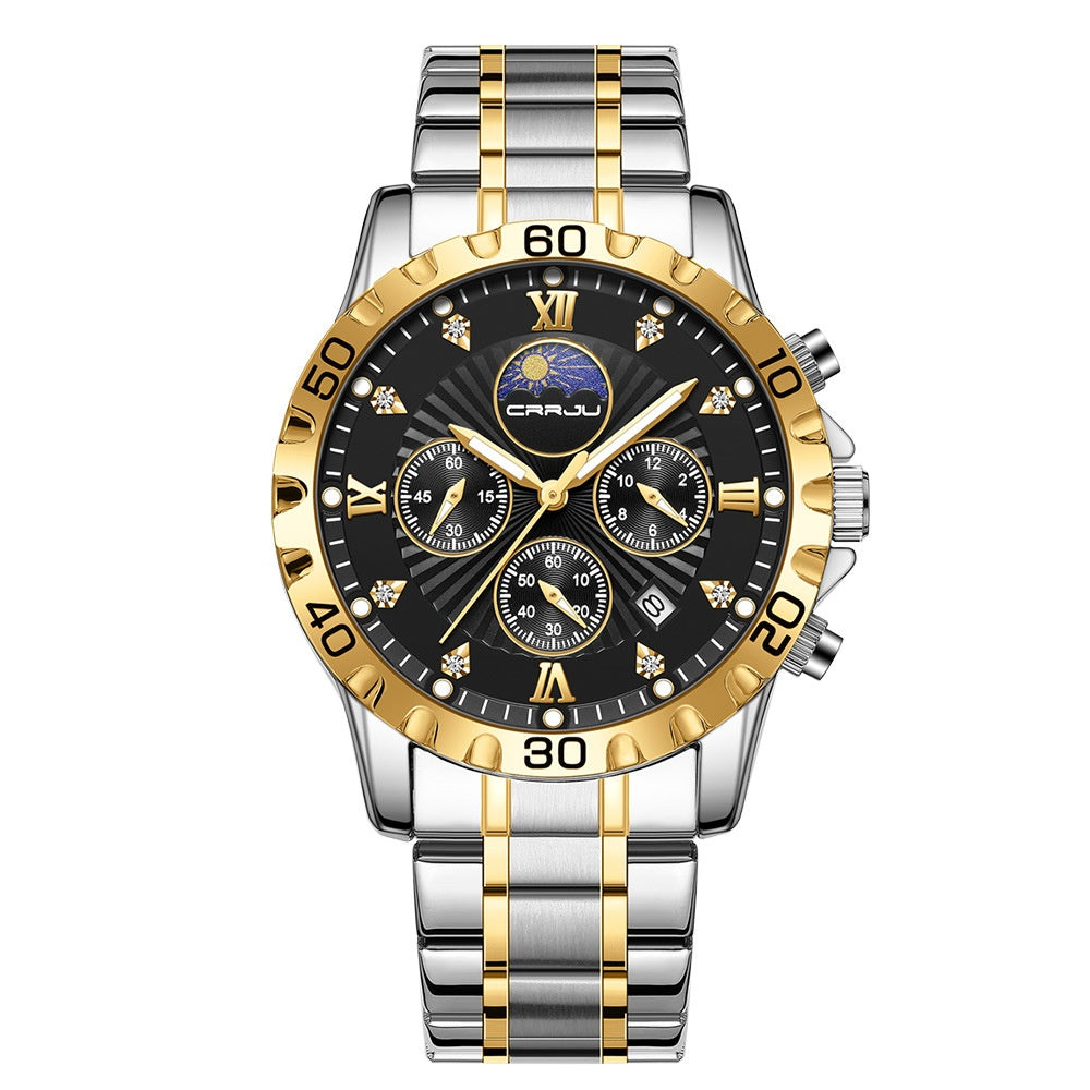 Men's Multifunctional Business Calendar Quartz Watch